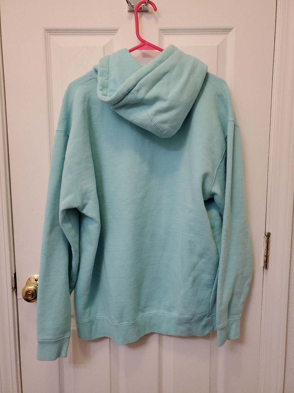 Obey Worldwide Logo Pullover Hoodie in Mint Blue - Picture 3 of 3